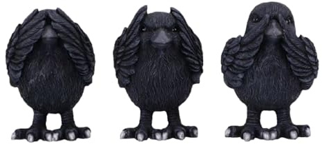 Nemesis Now Three Wise Ravens Unisex Statue schwarz Gothic Standard