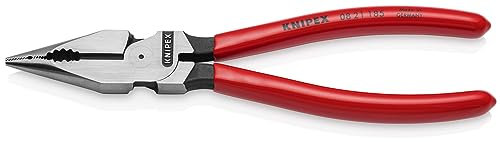 KNIPEX Needle-Nose Combination Pliers with Plastic Coating 185 mm, 08 21 185