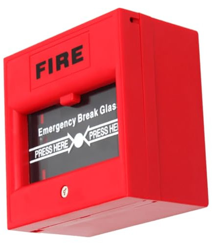 AUTSUPPL Glass Break Alarm Button Manual Reset Fire Alarm Emergency Door Release Button for Home and Business Security for Fire Exit Access Control and Escape Door Safety