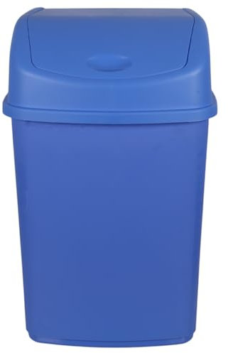 Jolie Max 55L Extra Large Recycling Bin with Swing Lid – Commercial Utility Waste Bin, Available in Yellow, Blue, Green, Brown – Durable and Spacious Trash Solution (BLUE)