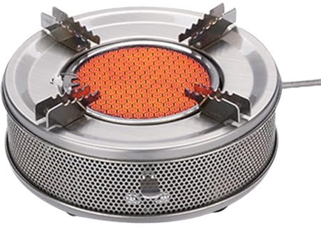 Xbsduih Cuisinière à gaz portative cuisinière à cassette pliable cuisinière à gaz de pique-nique haute puissance coupe-vent durable facile à installer