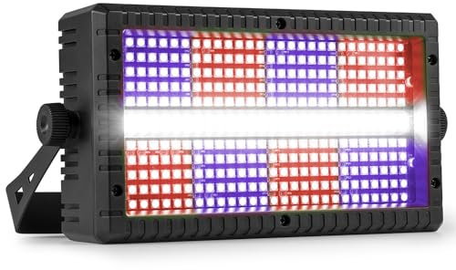 BeamZ BS336 - Stroboscope LED SMD Combo RGB+W 336 LED | Effet strobe + wash + blinder | DMX multi-zones | Éclairage pro DJ, bar & événement