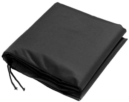 Mikikit Outdoor Waterproof Table Tennis Table Cover Oxford Fabric Protector Lightweight Weather-resistant Easy off Black All-season Use