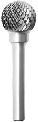 Yiiangtro Lima Rotante in carburo di tungsteno Tipo D/DX, Punta for smerigliatrice, utensile abrasivo a Sfera Rotonda, Punta for Trapano, Fresa, Metallo, Intaglio del Legno(DX1614M06)