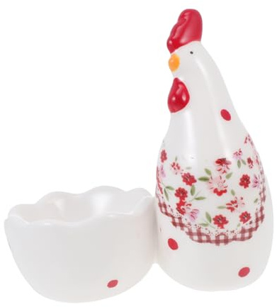 Homoyoyo Coquetiers En Céramique Porte-œufs Motif Petit Poussin Fleuri, Support Mini Rangement Résistant Haute Température Cuisine Et Décoration Maison, Présentoir Œufs Décoratif