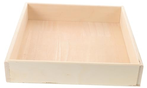 HEMOTON Kinder Sandkasten Aus Holz Quadratisch Montessori Sandspielzeug Für Schreibtisch Sandwanne Stabil Platzsparend Sandbox Für Kinderzimmer Klassenzimmer