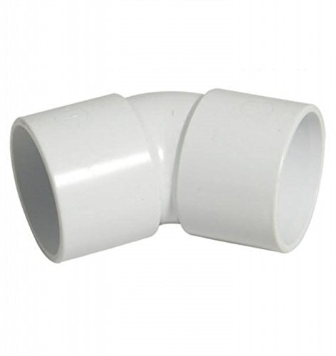 FLOPLAST Solvent White 135 Degree 40mm (43mm) Waste Bend - Bag of 2