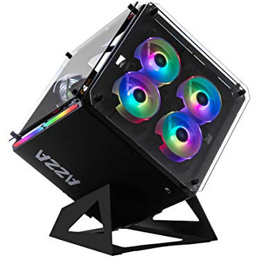 Azza Cube 802 Full-Tower Negro - Caja de ordenador (Full-Tower, PC, SPCC, Negro, ATX,Micro ATX,Mini-ITX, Juego)