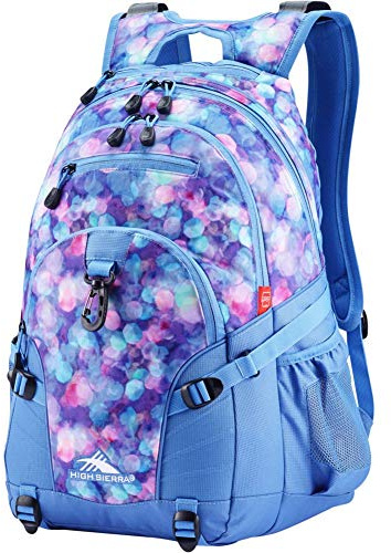 High Sierra Loop Backpack, Travel, or Work Bookbag with tablet sleeve, One Size, Shine Blue/Lapis