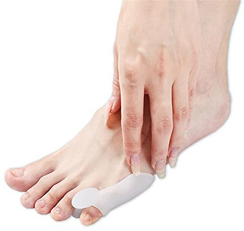 feifanshop 4x Silikon Gel Zehenspreizer, Zehentrenner, für Schneider Ballen Therapie, Bunionette-Schutz, kleiner Zeh, Behandlung Ballenschutz, Vorbeugung von Schmerzen und Entspannung der Füße
