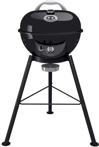 Outdoorchef Chelsea 420 G Gas Kettle BBQ, 30 mbar – 4.3 kW Ring Burner, Portable Compact Tripod, Ø 42 cm Porcelain-Enamelled Grill, Direct & Indirect Grilling, Outdoor Gas Barbecue