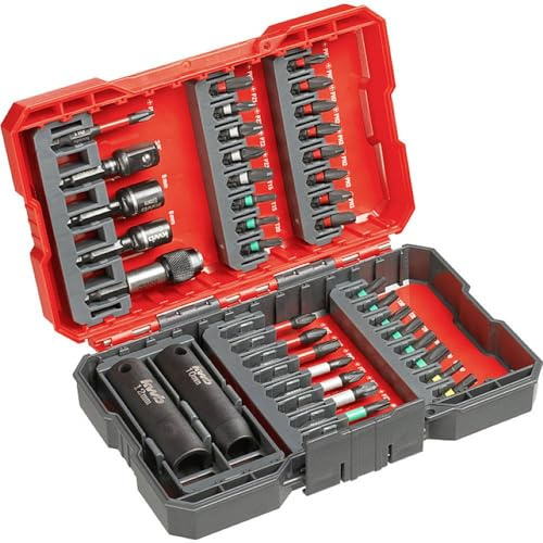 kwb Bit-Box Impact für Impact-/Schlagschrauber - 39-teiliges Bitset mit Bithalter und schlagfesten Steckschlüsseln - E C 44626 Schäfte