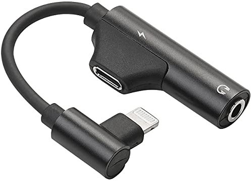 auvisio Adaptateur Lightning vers Jack 3,5 mm avec Fonction Chargement