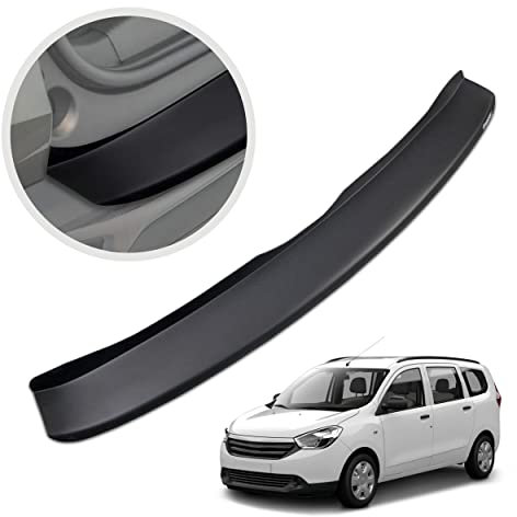 Chromemaster | Protezione Paraurti Posteriore | Compatibile con Dacia Lodgy dal 2012- | Plastica ABS, Nero Opaco | Protegge la Vernice del Paraurti