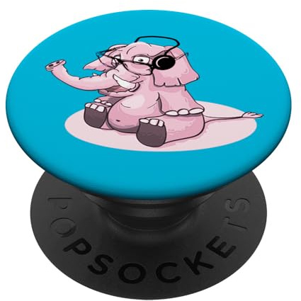 Niedlicher rosa Elefant. PopSockets Klebender PopGrip
