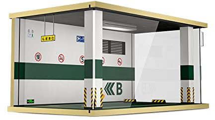 WANLIAN Vitrina acrílica, Vitrina con iluminación LED, Exhibición y protección de Juguetes de Modelos de automóviles y Modelos de Autos fundidos a presión coleccionables (1:18)