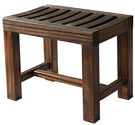 NMDCDH Wood Bath Shower Seat Bench Bathroom Stool Bathtub Benches Waterproof Foot Rest, Shower Seat for Inside Shower, Shoe Organizer or Entryway Bench, Entry Bench, Non-slip (Size : 42×2