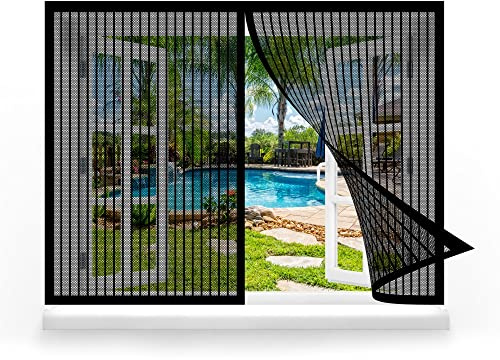 Mosquitera Ventana Magnetica 120 x 150 cm Cortina de Ventana para Prevenir Mosquitos y Insectos Protección Contra Mosquitos y Moscas para Prevenir Mosquitos y Insectos Anti-Mosquito, Negro