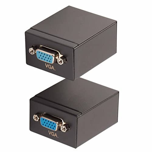 Agatige Câble Ethernet VGa sur Ethernet, Prolongateur VGa vers Cat5e Cat6, émetteur-récepteur VGa, émetteur-récepteur Prolongateur VGa RJ45 Câble Ethernet Cat‑5/6 60 M