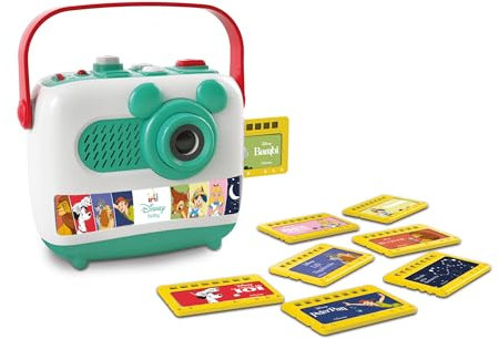 Clementoni | Projecteur Et Conteur D’Histoires Disney Baby pour Enfant 1 À 6 Ans+ | 7 Contes Projetés | 2 Modes : Berceuses Ou Narration | Jouet Éducatif Veilleuse Interactive | Idée Cadeau