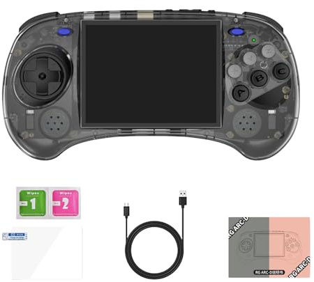 Annewi Handheld Console, Game Consoles with 4.0 Inch Screen, 16G TF Card, Video Game Console, Handheld Games, 3500mAh Retro Game Console for Kids, Adult, Support WiFi (A)