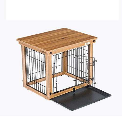WYRMB Hundekäfig, Hundekäfig, Innenzaun, Zaun, Holz, Katzenkäfig, Hundekäfig, Outdoor, Hundehaus, Laufflächennetz, Plus ABS-Tablett, Plus Käfig, Hundekäfig (M)