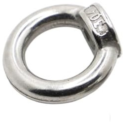 FANNIXI Augenschrauben und Muttern M3 M4 M5 M6 M8 M10 M12 304 Edelstahl Marine Augenmutter Ringmutter Gewinde DIN582 (Size : M12 1pc)