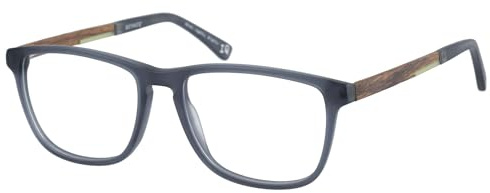 Botaniq Brille mit Sehstärke für Herren optional mit Sonnenbrillentönung oder Blaulichtfilter, Rechteckig, gefertigt aus Acetat, Modell: BIO-1010-105 (inklusive Brillenetui)