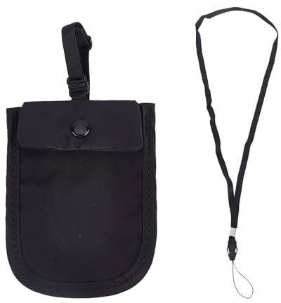 NICENEEDED Versteckte Reise BH Geldbörse Schwarze Reisetasche Für Unter Die Kleidung Undercover BH Tasche