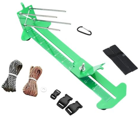 Kowaku Armband-Vorrichtungsset, Paracord-Herstellungsvorrichtung, Verstellbar für Männer und Frauen, Stabiles Werkzeugset, Webmaschine, Hellgrün