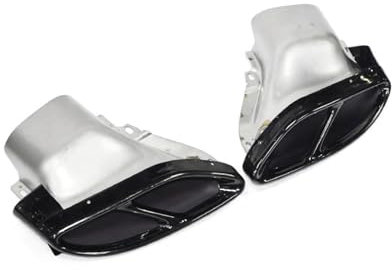 Auto-Auspuffblende, kompatibel mit Benz W205 C180 C200 C250 C300 C450 GLE43 W212 Klasse C Schalldämpferblende Auspuffendrohr(Black)