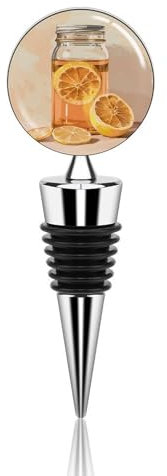 A Glass Jar Bottle Stopper Beverage Bottle Sealer Reusable Wine Stopper Personalised Champagne Stopper Unique Wine Bottle Corks Keep Fresh Suitable for Standard