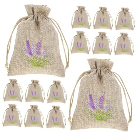 MAGICLULU 22piezas Bolsitas De Lavanda De Saquitos Cordón Bolsitas De Vacías y Rellenables Para Flores Aromáticas Especias y Joyería Para Almacenamiento y Organización Casa