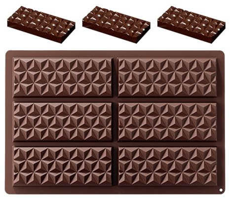 per cioccolatini, in silicone per cioccolatini, per cioccolatini – Stampo antiaderente per caramelle per barrette di cioccolato ripiene, pastelli di