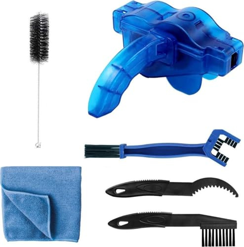 Innovaland Pulitore per catena della bicicletta - Pulitore per catena della bicicletta - Pulizia della catena - Spazzola per catena - Kit per la pulizia della bicicletta - Sgrassatore bici