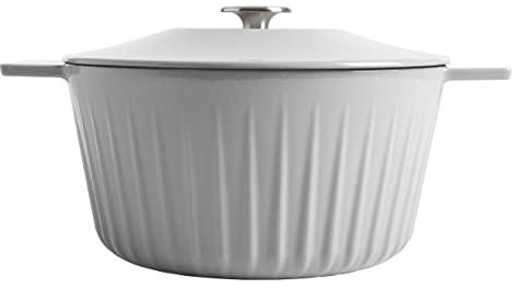 Martha Stewart Eastholm 3-Quart Enameled Cast Iron Dutch Oven - Grey