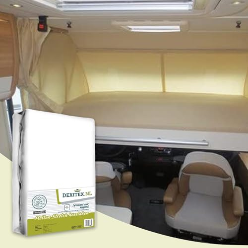 Dexitex - Cama Abatible Protector de Colchon - Cama Isla Autocaravana - para Colchon Camper - Accesorios Autocaravana -Oeko-Tex - 100% algodón