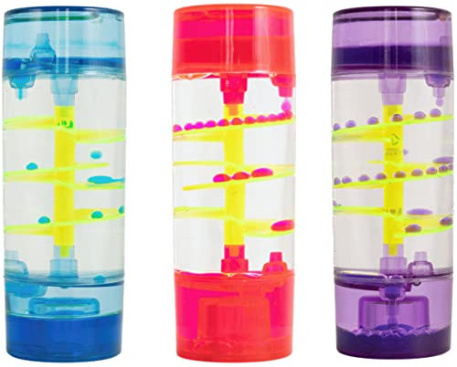 Liquid Sensory Spiral Dot Timer for Autism, Sensory Needs, ADHD, Stress Relief, Anxiety. Autism Special Needs Sensory Fidget. Choice of Colour. (1pc Red)