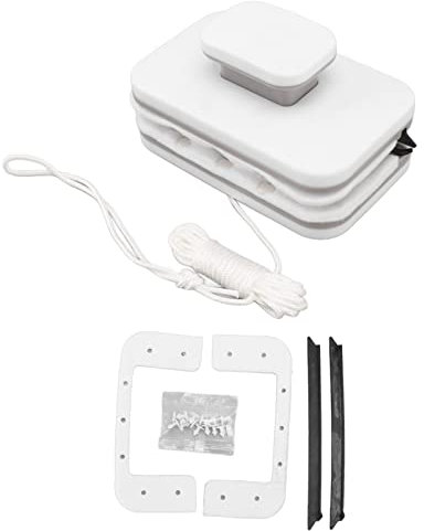 MOTUZP Nettoyeur de Vitres Magnétique, Grattoir D'essuie-Glace Double Face, Outils de Nettoyage D'essuie-Glace, Brosse de Nettoyage de Vitres avec Prise Confortable pour Le Nettoyage des Vitres