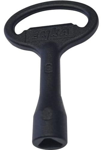 EMKA Dreikant-Steckschlüssel 8 mm, Zinkdruckguss schwarz