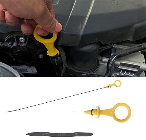 Kutyun Asta di livello dell'olio motore, asta di livello automatica del livello dell'olio trans, asta di livello dell'olio per trasmissione automobilistica OEM#06J115611F, asta di livello dell'olio