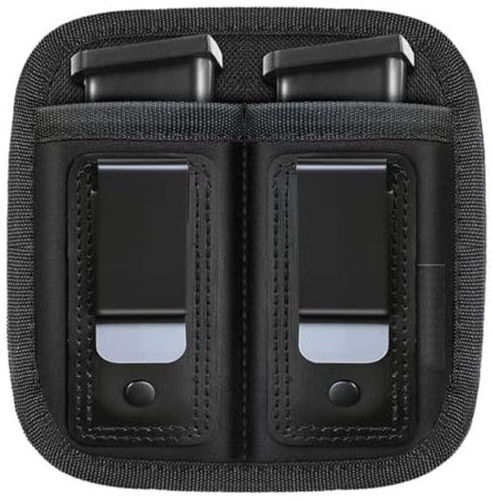 HOUSON Magazintasche, Versteckte Mag Pouch Magazinbeutel Jagd Magazin Tasche Doppel Beutel für 1911 G1ock 9mm Magazin