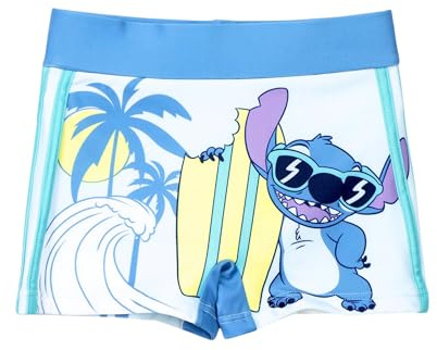 Disney Stitch Shorts de Bain Garçon, Short de Main Boxer, Maillot de Bain Enfant Stitch, Taille 6 Ans