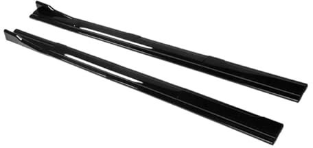 Auto Seitenschürze Seitenschweller 2,2 M Seitenschweller Stoßstangenverlängerung Rocker Splitter Diffusor Winglet Flügel Für VW Für Golf 6 MK6 Für GTI Für GTD 2009–2013(Glossy Black)