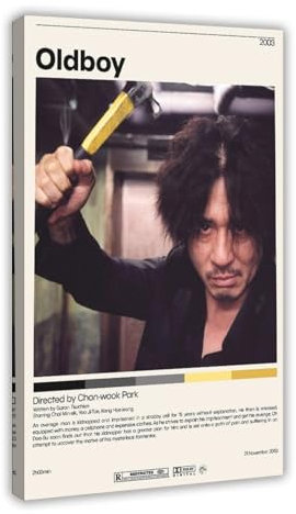 doegka Action-Film-Poster auf Leinwand, Motiv: Oldboy, Wandkunst, Dekor, Bild, Gemälde für Wohnzimmer, Schlafzimmer, Dekoration, 30 x 45 cm