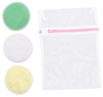 Wiederverwendbare Brustkissen, Dicke Stilleinlagen mit Tpu Membran | Bambusfaser und Faser, Waschbeständig und Formstabil, 4 Stück-pack für Still Bh Zufällige Farbe