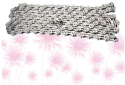 Toddmomy Bike Chain Speed Mountain Road Bike Chains Hollow Easy to Install Clean Connector Compatible Grey