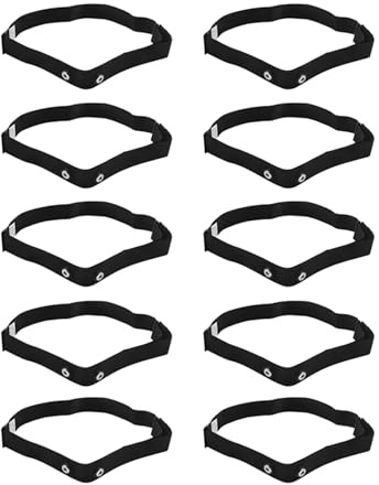 ISKDJBJG 10X Fascia Toracica per per Cardiofrequenzimetro Wireless,Nero