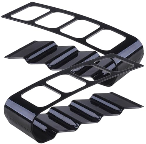 NOLITOY 2piezas Rack de Almacenamiento de Control Remoto Negro Soporte para Control Remoto de TV y Aire Acondicionado Organizador para Mesa de Cocina