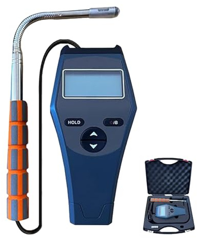 Digital Anemometer with Curved Probe, High Sensitivity Wind Speed Meter, LCD Backlight, Measures 0.05-30.0m/s, Auto Zero Point Compensation, Ideal for Outdoor Use